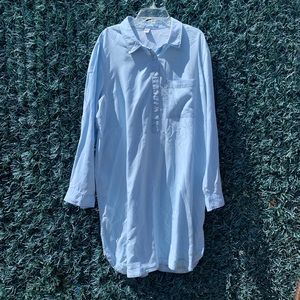 Thin jean midi dress